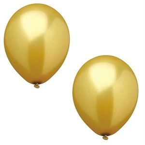 18968_10 Gold Balloons 25cm