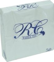 700101 50 white napkins 2ply 33x33cm