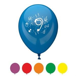 81429_6 number 9 balloons assorted colours 25cm