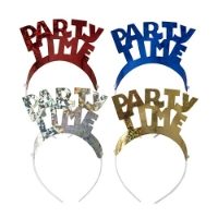 87024_4 party time alice bands assorted metallic colours