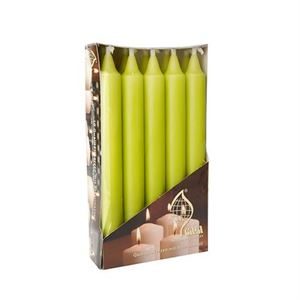 95925 10 Lime Green Table Candles