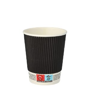 25 Paper cups "To Go" 0.2 l Ripple Wall