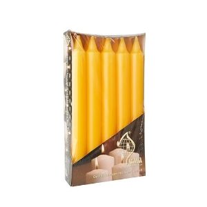 95924 10 Yellow Table Candles