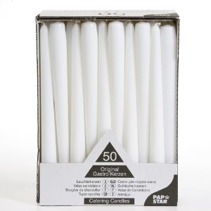 17966_50 White Taper Candles