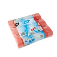 75 Refuse bags to tighten, HDPE 30 l 70x55cm red