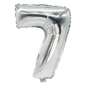 86837 silver foil number 7 balloon 35cm