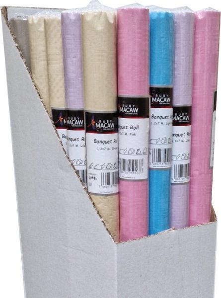 7m x 1.2m Banquet Roll Pastel Asst