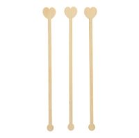 100 Cocktail sticks, bamboo "pure" 20 cm "Heart"