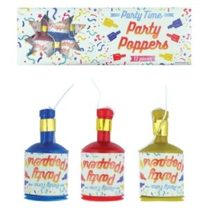 Pack 12 Party Poppers
