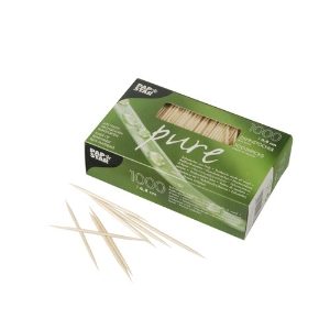 1000 Toothpicks, wood "pure" round 6.8 cm
