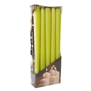 95931 10 Lime Green Taper Candles