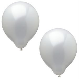 18987_10 White Balloons 25cm