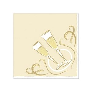 20 Napkins ROYAL Collection 25 cm x 25 cm gold Festive