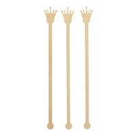 100 Cocktail sticks, bamboo "pure" 20 cm "Crown"