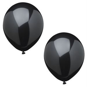 18983_10 Black Balloons 25cm