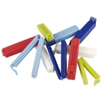 10 Closing-clips, PP colours assorted