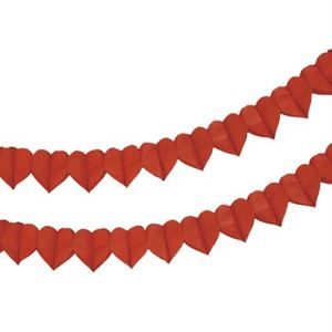 19243_Red Heart Paper Garland 4m